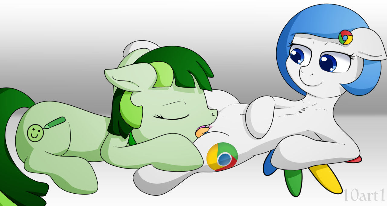 artist:10art1, oc, oc only, oc:dainty drawn, oc:google chrome, browser poni...