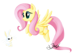 Size: 1024x767 | Tagged: dead source, safe, artist:arcadianphoenix, angel bunny, fluttershy, g4