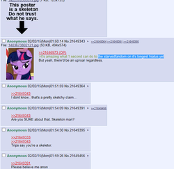 Size: 676x660 | Tagged: safe, twilight sparkle, g4, /mlp/, 4chan, 4chan screencap, skeleton