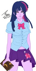 Size: 1200x2365 | Tagged: safe, artist:bluse, twilight sparkle, equestria girls, g4, anime, belly button, female, jojo's bizarre adventure, solo, style emulation, twilight sparkle (alicorn)