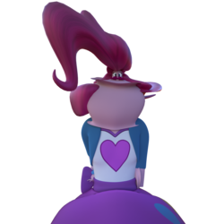 Size: 1920x1920 | Tagged: safe, artist:3d thread, artist:creatorofpony, pinkie pie, equestria girls, g4, 3d, 3d model, blender, clothes, disproportionate, female, shirt, simple background, solo, transparent background, wat