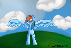 Size: 1920x1280 | Tagged: safe, artist:clayman778, rainbow dash, g4, female, solo