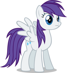 Size: 2437x2658 | Tagged: safe, artist:noxwyll, rainbow dash, rarity, pegasus, pony, g4, female, high res, palette swap, recolor, simple background, solo, transparent background, vector