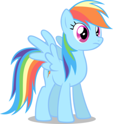 Size: 2437x2658 | Tagged: safe, artist:noxwyll, rainbow dash, pegasus, pony, g4, female, high res, simple background, solo, transparent background, vector