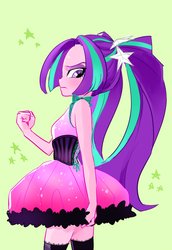 Size: 412x600 | Tagged: safe, artist:pan, aria blaze, equestria girls, g4, my little pony equestria girls: rainbow rocks, clothes, dress, female, solo