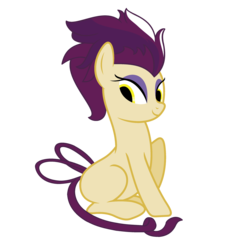 Size: 2700x2700 | Tagged: safe, artist:peternators, high heel, earth pony, pony, g4, base used, blank flank, high res, ms paint, sitting, solo