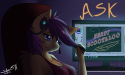 Size: 1000x600 | Tagged: safe, artist:silverfox057, scootaloo, anthro, ask nerdy scootaloo, g4, ask, breasts, busty scootaloo, female, older, tumblr