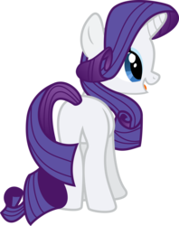 Size: 3493x4417 | Tagged: safe, artist:sapphire-beauty0, rarity, pony, unicorn, g4, butt, female, mare, plot, simple background, solo, transparent background, vector