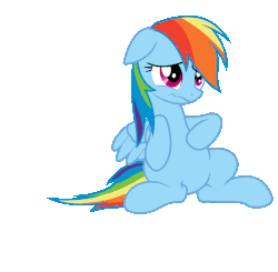 Size: 1044x1024 | Tagged: safe, edit, rainbow dash, g4, animated, female, solo, spinning