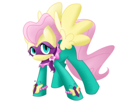 Size: 6000x5000 | Tagged: artist needed, safe, fluttershy, saddle rager, g4, power ponies (episode), absurd resolution, female, power ponies, simple background, solo, transparent background
