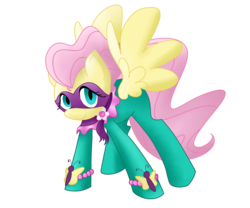 Size: 6000x5000 | Tagged: artist needed, safe, fluttershy, saddle rager, g4, my little pony: friendship is magic, power ponies (episode), absurd resolution, female, power ponies, simple background, solo, transparent background