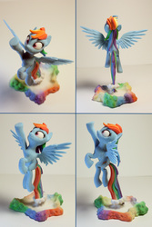 Size: 1920x2880 | Tagged: safe, artist:uncommented, rainbow dash, g4, 3d print, female, sculpture, solo
