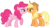 Size: 2219x1233 | Tagged: safe, artist:posey-11, applejack, pinkie pie, earth pony, pony, g4, bedroom eyes, boop, eye contact, female, lesbian, looking at each other, mare, nose wrinkle, noseboop, raised hoof, ship:applepie, shipping, simple background, smiling, transparent background