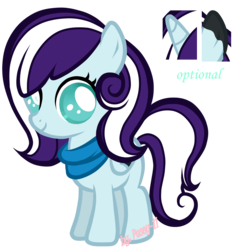 Size: 1800x1800 | Tagged: safe, artist:posey-11, oc, oc only, blind, female, filly, magical lesbian spawn, offspring, parent:oc:nyx, parent:oc:snowdrop, parents:oc x oc, parents:snownyx