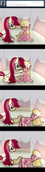 Size: 650x2457 | Tagged: safe, artist:why485, lily, lily valley, roseluck, ask the flower trio, g4, ask, comic, pomf, tumblr