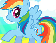 Size: 196x151 | Tagged: safe, rainbow dash, pegasus, pony, g4, female, game, mare, smiling, solo