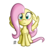 Size: 600x600 | Tagged: safe, artist:flamethegamer, fluttershy, g4, blushing, female, simple background, solo, transparent background