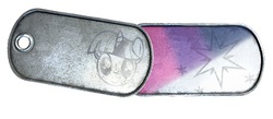 Size: 476x207 | Tagged: safe, artist:battlefieldbrony, twilight sparkle, g4, cutie mark, dog tags