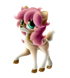 Size: 2250x2500 | Tagged: safe, artist:symbianl, oc, oc only, oc:cherry blossom, deer, deerified, high res, solo, species swap