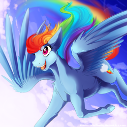 Size: 3000x3000 | Tagged: safe, artist:thenornonthego, rainbow dash, g4, female, high res, hoers, solo