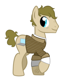 Size: 1024x1326 | Tagged: safe, artist:miles-upshur, outlast, outlast: whistleblower, ponified, waylon park