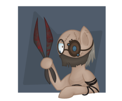 Size: 1248x1040 | Tagged: safe, artist:skaterring, dr. trager, outlast, ponified