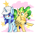 Size: 4500x4500 | Tagged: safe, artist:jandi-seal, oc, oc only, pegasus, pony, unicorn, absurd resolution, earbuds, hat, ipod, simple background, transparent background, wink