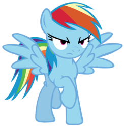 Size: 1216x1248 | Tagged: safe, rainbow dash, g4, angry, simple background, transparent background, vector