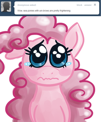 Size: 500x600 | Tagged: safe, artist:alipes, pinkie pie, ask pinkie pierate, g4, ask, female, solo, tumblr