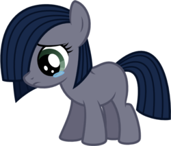 Size: 462x393 | Tagged: safe, artist:reitanna-seishin, oc, oc only, oc:minkie pie, pony, fanfic:muffins, crying, fanfic art, female, filly, sad, solo