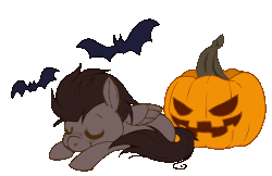 Size: 736x476 | Tagged: safe, artist:cappydarn, oc, oc only, oc:dark pumpkin, pegasus, pony, animated, simple background, sleeping, solo, transparent background