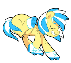 Size: 692x608 | Tagged: safe, artist:pepooni, oc, oc only, oc:ring runner, earth pony, pony, solo