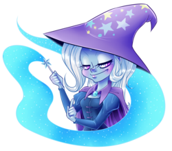 Size: 3719x3265 | Tagged: safe, artist:meb90, trixie, equestria girls, g4, female, high res, solo, wand