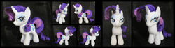 Size: 6433x1785 | Tagged: safe, artist:fireflytwinkletoes, rarity, g4, bedroom eyes, irl, photo, plushie, solo