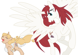 Size: 5550x3900 | Tagged: safe, artist:mattwilson83, taralicious, oc, oc:fausticorn, lauren faust, ponified, tara strong