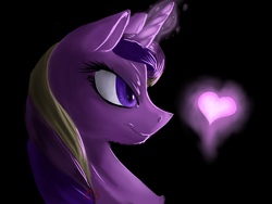 Size: 2048x1536 | Tagged: safe, artist:chickenwhite, princess cadance, pony, g4, female, heart, pure unfiltered evil, solo