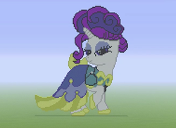 Size: 1280x934 | Tagged: safe, rarity, g4, minecraft, minecraft pixel art, pixel art, solo