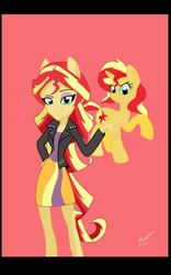 Size: 800x1280 | Tagged: safe, artist:theroyalprincesses, sunset shimmer, human, equestria girls, g4, human ponidox, ponied up