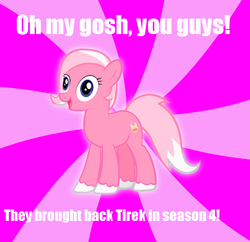 Size: 499x483 | Tagged: safe, lord tirek, pony, slowpoke (pokémon), g4, my little pony: friendship is magic, twilight's kingdom, exploitable meme, image macro, meme, pokémon, ponified, slowpoke, slowpony