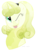 Size: 586x811 | Tagged: safe, artist:faith-wolff, oc, oc only, oc:banana pudding, crystal pony, crystal unicorn, pony, unicorn, bust, crystal pony oc, female, head, horn, one eye closed, solo, tongue out, unicorn oc, wink