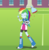 Size: 2929x3000 | Tagged: safe, artist:amante56, part of a set, rainbow dash, equestria girls, g4, bouquet, female, flower, football, high res, rose, roses and hearts 2015, solo