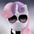 Size: 2000x2000 | Tagged: safe, artist:13light, sweetie belle, pony, unicorn, g4, clothes, female, high res, solo, suit, sunglasses