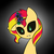 Size: 500x500 | Tagged: safe, artist:xonitum, sunset shimmer, pony, unicorn, g4, dark magic, female, magic, solo