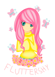 Size: 708x992 | Tagged: safe, artist:noroalia, fluttershy, human, g4, clothes, humanized, sweater, sweatershy