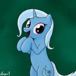 Size: 900x900 | Tagged: safe, artist:theparagon, trixie, pony, unicorn, g4, female, happy, mare, smiling, solo