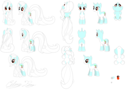 Size: 4049x2912 | Tagged: safe, oc, oc only, oc:celery, pony, unicorn, butt, cute, drawing, hair, little, mane, plot, reference sheet, white