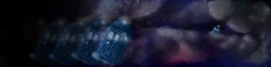 Size: 1550x387 | Tagged: safe, artist:mabu, doctor whooves, time turner, g4, askgamingwhooves, doctor who, space, tardis