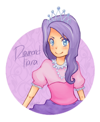 Size: 450x550 | Tagged: safe, artist:jellystick, diamond tiara, human, g4, female, humanized, necklace, simple background, solo, transparent background