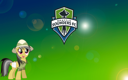 Size: 1920x1200 | Tagged: safe, artist:nozzer22, daring do, g4, football, mls, real football, seattle sounders fc, wallpaper