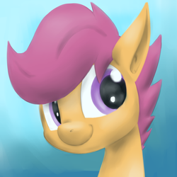 Size: 1024x1024 | Tagged: safe, artist:martinhello, scootaloo, g4, female, solo